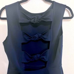 ZARA NAVY BOW BACK DRESS